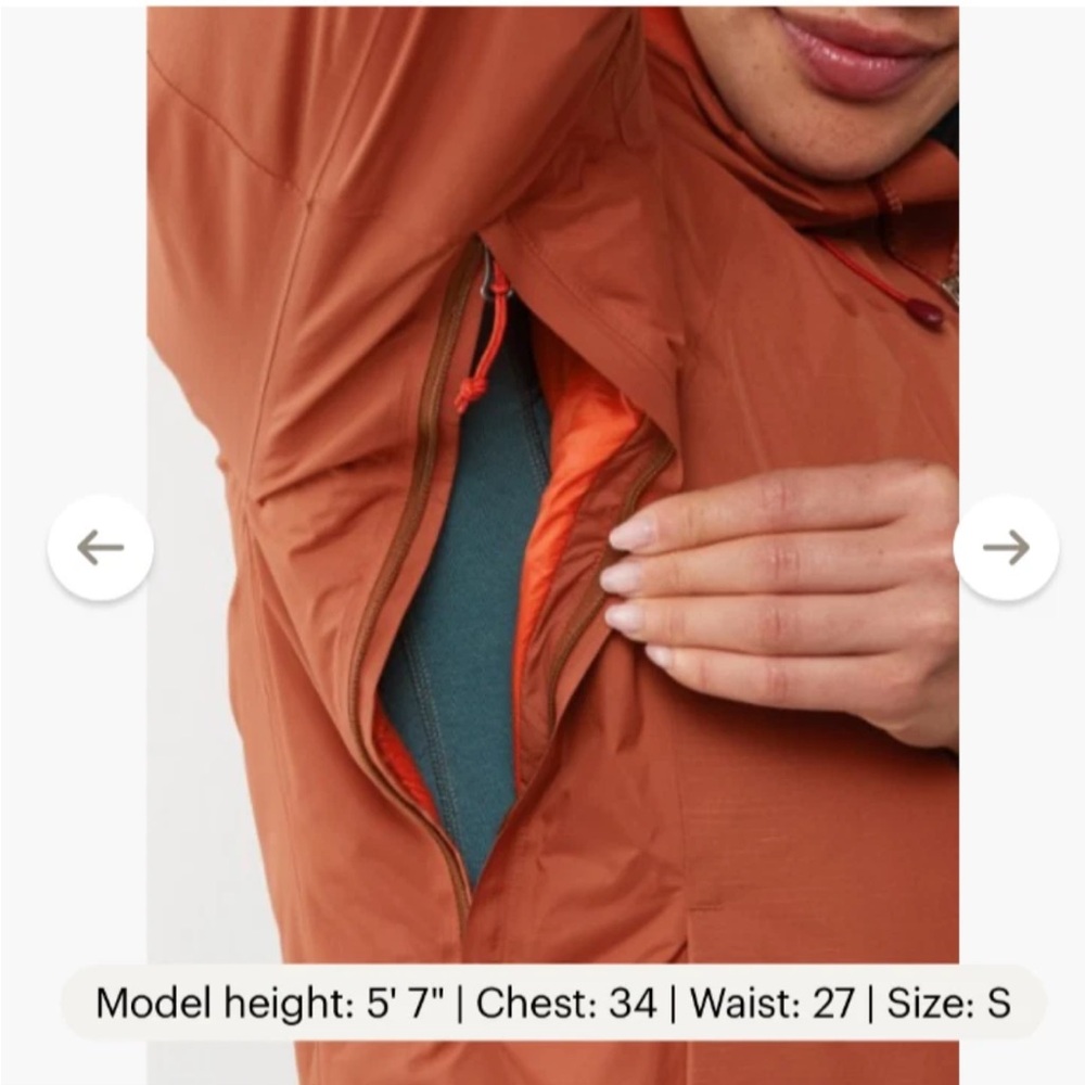 REI Women's Orange Ski Jacket - Picture 9 of 15